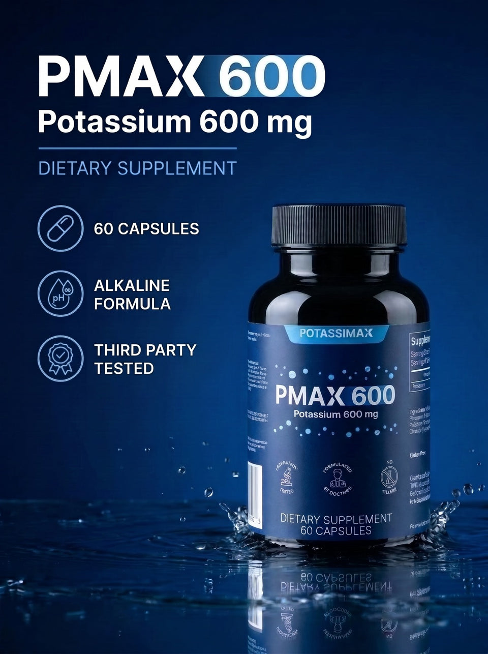 PMAX600 - 600 mg Potassium Supplement
